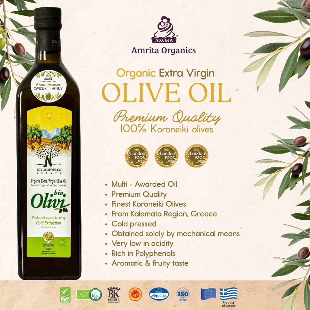 Olivi - Griechisches Bio Natives Olivenöl Extra - 1,0L
